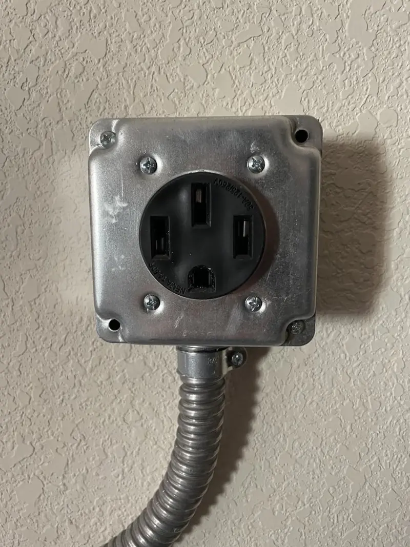NEMA 14-50 outlet installed for Smart Home Electrical in La Salle